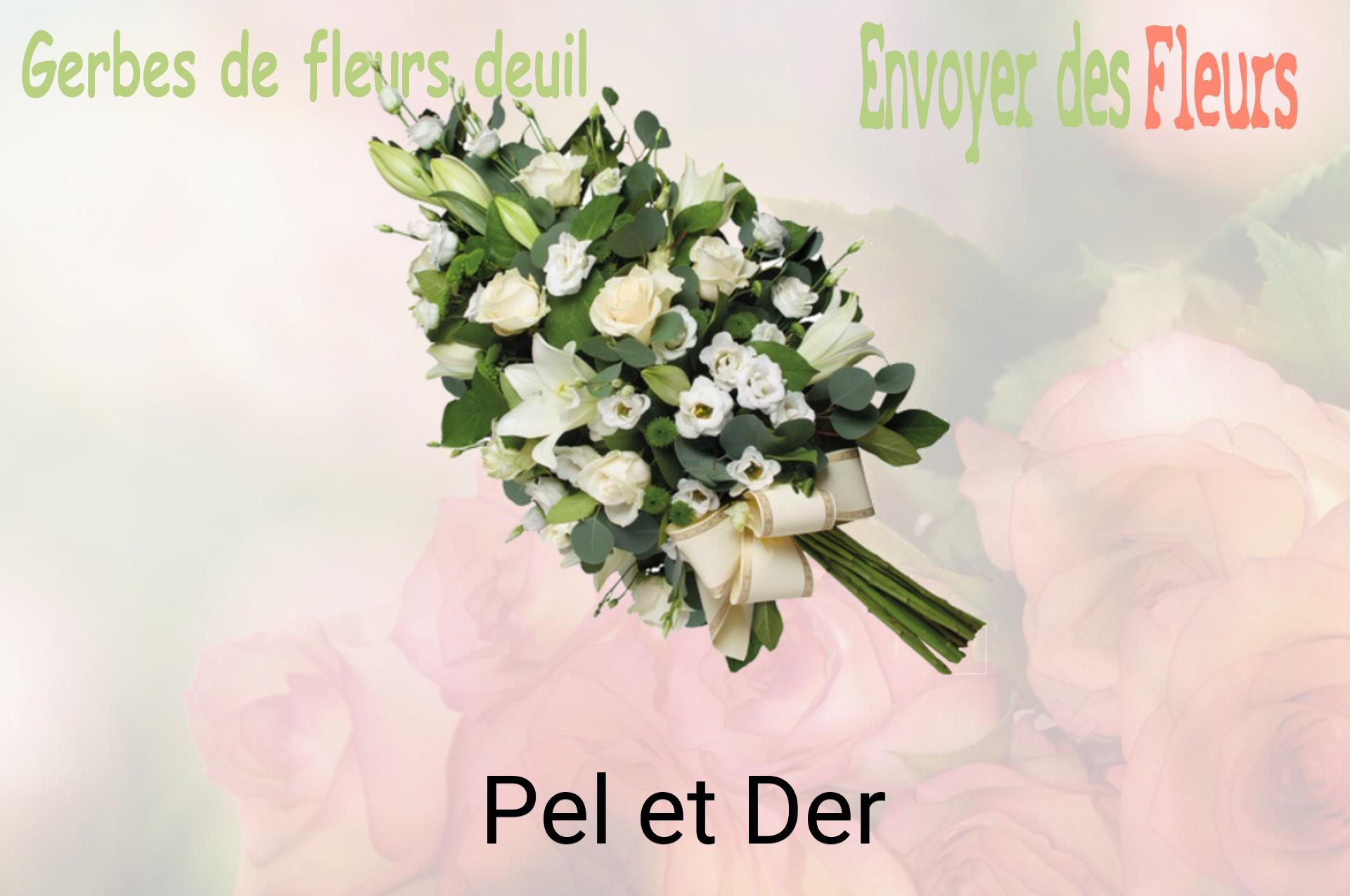 Gerbe de fleurs de deuil livrée à Pel-et-Der